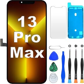 استبدال شاشة DIGI4U لهاتف iPhone 13 Pro Max، شاشة 6.7 بوصة [لمس ثلاثي الأبعاد] [شق صغير] لمجموعة محول الأرقام لشاشة iPhone 13 Pro Max، مع أدوات إصلاح لهاتف iPhone 13 Pro Max LCD in Kuwait