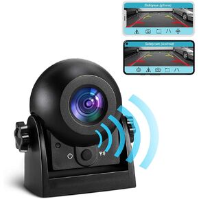 Uzone Wireless Backup Camera,WiFi Magnetic Backup Camera,Rechargeble,IP68 Waterproof,Night Visiong,iPhone APP Bluetooth Rear View Camera for Truck Horse Trailer Hitch Gooseneck Travel Boat Camper RV in Saudi Arabia