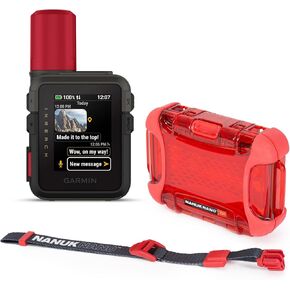 مجموعة جهاز الاتصال عبر الأقمار الصناعية InReach Mini 3 Plus SOS من Garmin مع حافظة صلبة نانو (قطعتان) in Kuwait