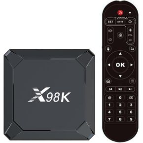 X98K Android TV Box, 4GB RAM 32GB ROM RK3528A Quad-Core chip, Supports Dual Wi-Fi 2.4G/5G, BT 5.0, 100M LAN, USB 3.0, HDR10, Ultra HEVC, 3D and 8K Ultra HD. in Saudi Arabia