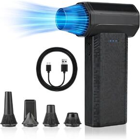 Compressed Air Duster-150000RPM Super Power Electric Duster, 3-Gear Turbo Fan，Rechargeable Cordless Air Blower with，for Snow, Leaves, Computer, Keyboard, Outdoor, House and Car Cleaning in Saudi Arabia
