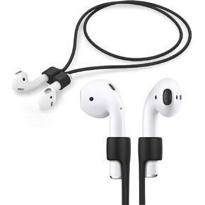 3 عبوات من الأشرطة المغناطيسية المضادة للضياع لأجهزة AirPods حبل رياضي من السيليكون الأسود لحبل الرقبة in Kuwait
