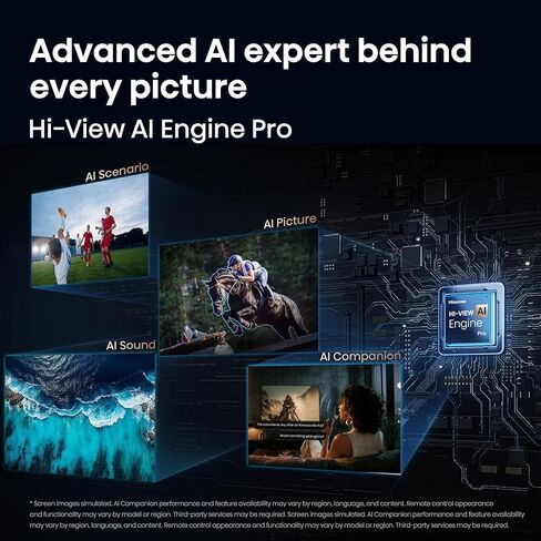 تلفزيون Hisense 65 بوصة U7 Mini-LED ULED 4K UHD أفضل تلفزيون ذكي للألعاب HDR Smart Fire (65U7SF، 2026 جديد) - Hi-QLED، 165 هرتز أصلي، VRR 330، Dolby Vision IQ · Atmos، IMAX Enhanced، مضاد للانعكاس، 2.1.2 قناة، Alexa+ in Kuwait
