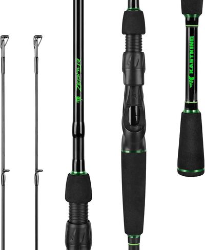 KastKing Zephyr Dual Tip Fishing Rod, Lightweight KastFlex IM6 Graphite Spinning & Casting Rod with Zirconium Oxide Ring Guides, Hook Keeper, EVA Grip, PTS Power Transition System in Saudi Arabia