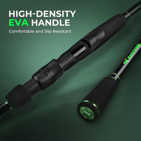 KastKing Zephyr Dual Tip Fishing Rod, Lightweight KastFlex IM6 Graphite Spinning & Casting Rod with Zirconium Oxide Ring Guides, Hook Keeper, EVA Grip, PTS Power Transition System in Saudi Arabia