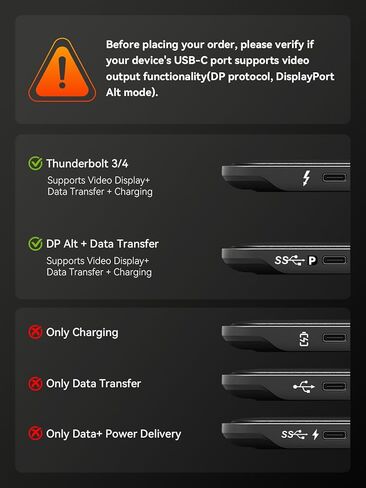 محطة إرساء QUUGE شاشة مزدوجة 2 HDMI، محور USB C 7 في 1 مع HDMI مزدوج 4K، شحن PD، 5 جيجابت في الثانية USB 3.0، 3 USB2.0، محطة إرساء USB C لأجهزة Dell XPS/HP/Lenovo/Surface/Yoga إلخ in Kuwait