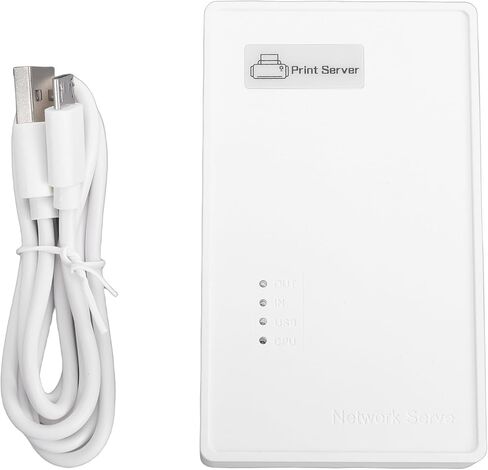 Zunate USB Print Server for Wireless WiFi Printer Sharing, Network for and OS X with Ethernet Port and USB Device Compatibility for Office Use in Saudi Arabia