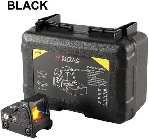 CNC-Machined Fiber Optic Set Front & Rear Handgun Sights for Glock Pistols Standard Models Tactical 20mm -Mini Red Dot Sight in Saudi Arabia