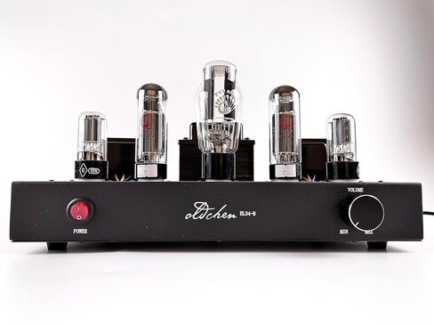 Oldchen EL34 Single-Ended Class A Tube Amplifier, Hand-Wired Point-to-Point HiFi Integrated Amplifier for Home Audio, Home Theatre Vacuum Tube Power Amplifier 10W, Black in Saudi Arabia
