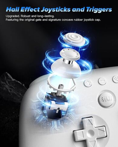 8Bitdo 64 Bluetooth Controller for Analogue 3D, Switch, Switch 2, Windows PC, and Android (White) in Saudi Arabia