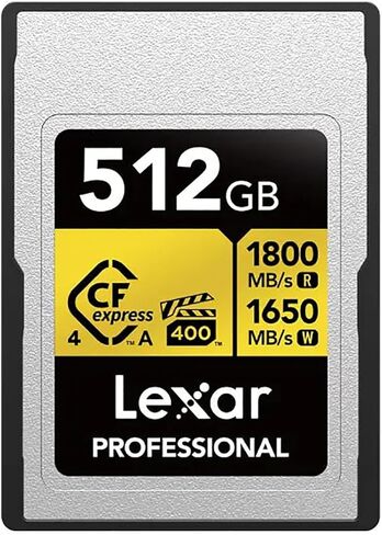 بطاقة الذاكرة Lexar Gold Series Professional 512GB CFexpress 4.0 Type-A in Saudi Arabia