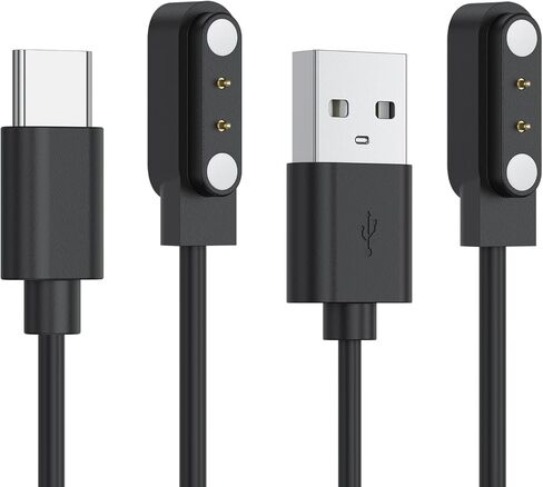 2-Pack Charger for FAFAFROG S1 Dog Bark Collar, Replacement USB-A/USB-C Magnetic Charging Cable (USB-A) in Saudi Arabia