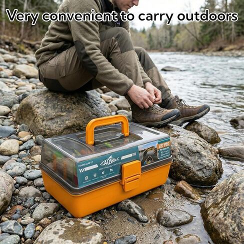 Large 3-Layer Tackle Box with Tackle Included, 421Pcs Fishing Lures Kit - Pliers, Crankbait, Hooks, Weights & Accessories - Freshwater Bass Fishing Bait Lure Gear and Equipment in Saudi Arabia