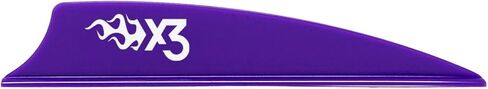 Bohning X3 Vane, 2.25", Purple, 36pk in Saudi Arabia