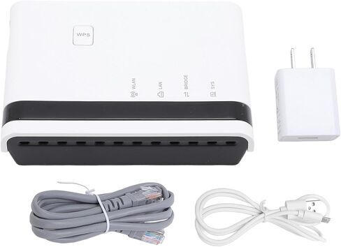 USB 2.0 Network Print Server, 10/100Mbps LAN Bridge Sharing Print Server, Wired 2.4G Wireless Standalone Modes, Plug and Play, Support 4 Printers, for Warehouse Office School (US Plug) in Saudi Arabia