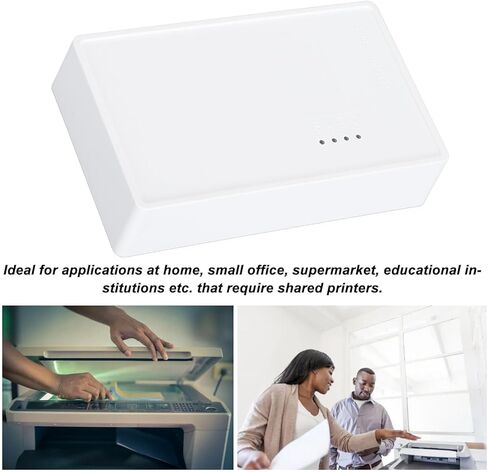 Diyeeni Wireless Print Server for Sharing 4 USB Printers, 10 / 100Mbps LAN Bridge Sharing Wired Wireless Standalone Modes, USB 2.0 Print Server for Window, OS X Printers in Saudi Arabia