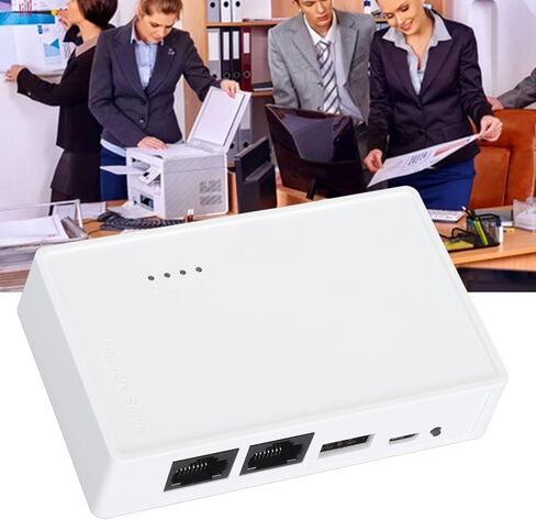 Diyeeni Wireless Print Server for Sharing 4 USB Printers, 10 / 100Mbps LAN Bridge Sharing Wired Wireless Standalone Modes, USB 2.0 Print Server for Window, OS X Printers in Saudi Arabia
