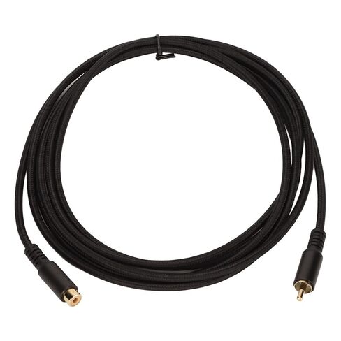 Composite Cable Male to Female Extension Cord, Double Shielded with Gold Plated Connectors for HDTV Subwoofer Speaker (#2) in Saudi Arabia