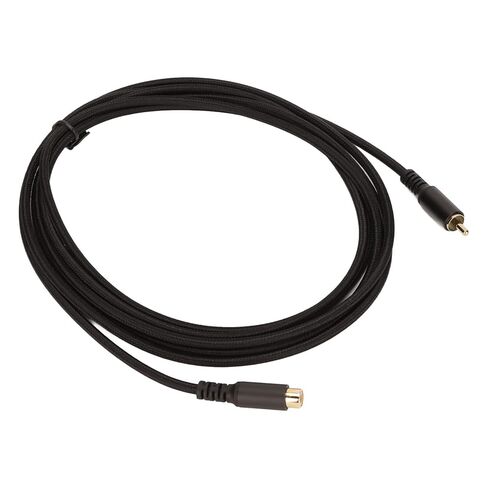 Composite Cable Male to Female Extension Cord, Double Shielded with Gold Plated Connectors for HDTV Subwoofer Speaker (#1) in Saudi Arabia