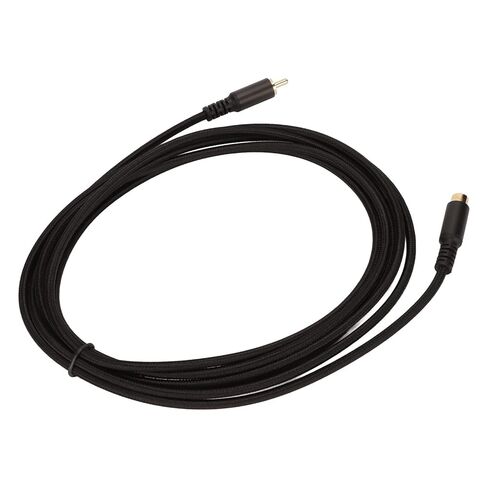 Composite Cable Male to Female Extension Cord, Double Shielded with Gold Plated Connectors for HDTV Subwoofer Speaker (#1) in Saudi Arabia