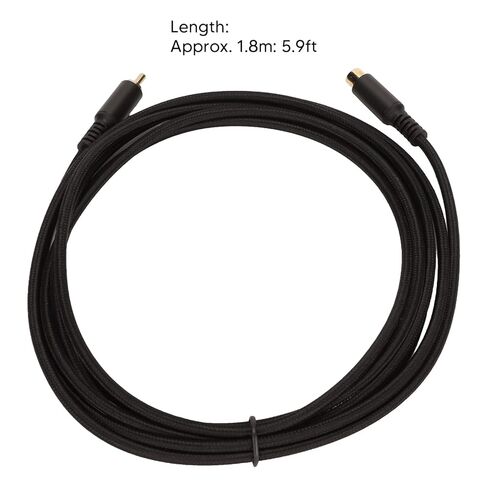 Composite Cable Male to Female Extension Cord, Double Shielded with Gold Plated Connectors for HDTV Subwoofer Speaker (#1) in Saudi Arabia