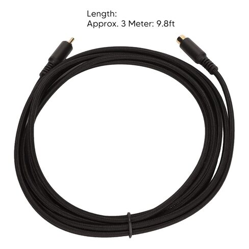 Composite Cable Male to Female Extension Cord, Double Shielded with Gold Plated Connectors for HDTV Subwoofer Speaker (#2) in Saudi Arabia