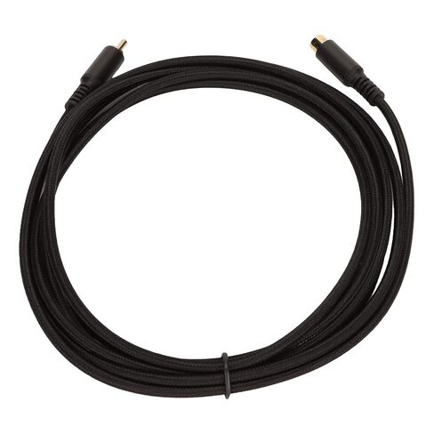 Composite Cable Male to Female Extension Cord, Double Shielded with Gold Plated Connectors for HDTV Subwoofer Speaker (#1) in Saudi Arabia