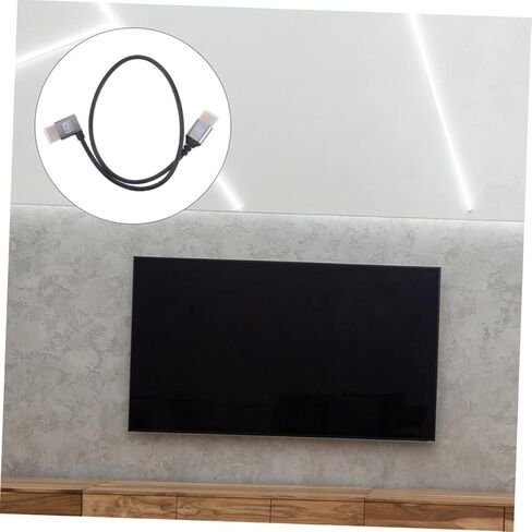 OSALADI 8k Male to Male Video Cable 1m Left Bent HD Monitor Connector Computer Video Cord for Tv and Projector Use in Saudi Arabia