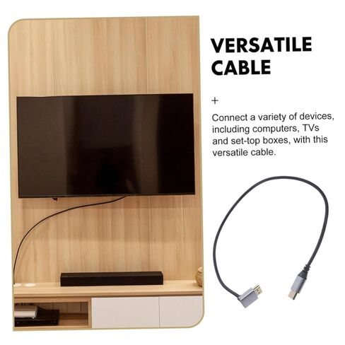 KALLORY 8k High Speed Digital Video Male to Male Cable 1m Downward Angle Connector for Tv Monitor Computer Accessories in Saudi Arabia
