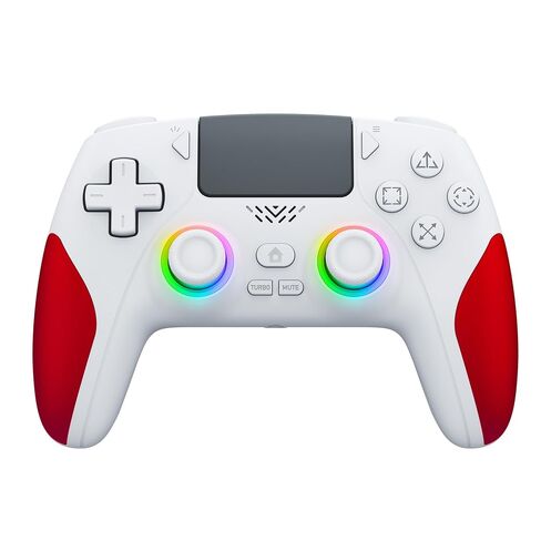 وحدة تحكم لاسلكية IWGAME لجهاز PS-5/PC، وعصا التحكم في تأثير القاعة ومشغلات وحدة التحكم في الألعاب مع وظائف إضاءة قابلة للبرمجة/إعادة الخريطة/Turbo/LED، اهتزاز مزدوج، مقبس سماعة رأس 3.5 مم، أسود in Kuwait