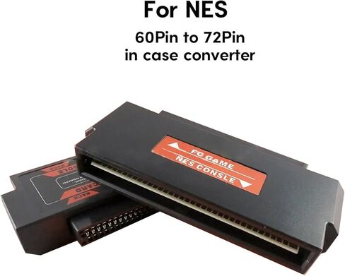 60Pin إلى 72Pin محول مع غلاف الإسكان لنظام وحدة التحكم NES بطاقة الألعاب خرطوشة محول استبدال الجزء in Kuwait