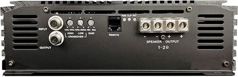 حزمة Sundown Audio SIA-3500D V2: مضخم صوت السيارة الذكي بقوة 3500 وات RMS Mono 1-Ohm مع مروحة تبريد ثلاثية السرعات، RWK0CU 0 AWG 100% مجموعة أسلاك تركيب مكبر الصوت الكامل من النحاس، قطعتان in Kuwait