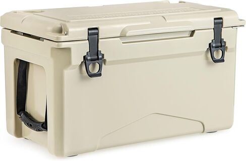 Goplus Cooler, Insulated Large Ice Chest with Portable Handles, Integrated Cup Holders, Leak-Proof Tight Latches, 5-7-day Ice Retention, Heavy Duty Hard Coolers in Saudi Arabia