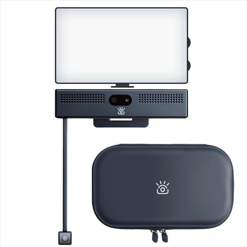 كاميرا iContact ProHello + لوحة إضاءة + حقيبة حمل. كاميرا ويب Pro HD 4K مع خاصية الاتصال بالعين، وميكروفون لإلغاء الضوضاء، وتوصيل وتشغيل USB لتكبير Mac والكمبيوتر الشخصي، وكاميرا ويب لاسلكية، وعقد المؤتمرات ومكالمات الفيديو in Kuwait