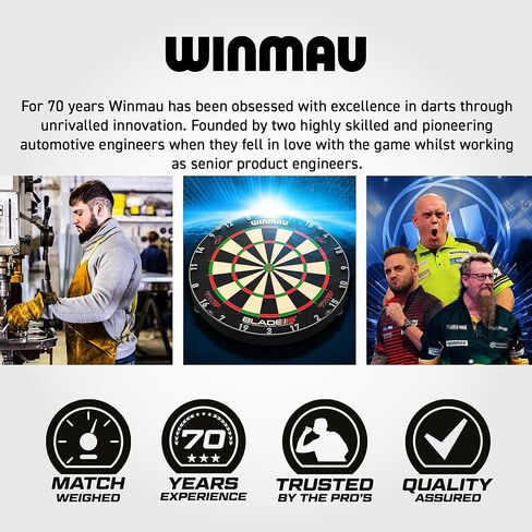 حامل جهاز Winmau Dart - حامل جداري ممتاز للكمبيوتر اللوحي وأجهزة iPad | حامل تثبيت على الحائط للكمبيوتر اللوحي قابل للتعديل لتطبيقات التسجيل الرقمي | مثالية لتسجيل السهام والمنزل والمكتب وغرف الألعاب | ملحقات السهام in Saudi Arabia