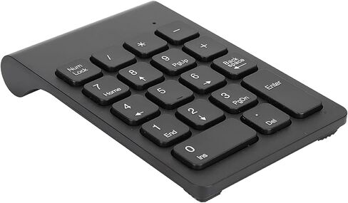 لوحة مفاتيح رقمية لاسلكية، لوحة مفاتيح USB 2.4 جيجا بايت، ملحق كمبيوتر مريح للكمبيوتر الشخصي مع نقل سريع للإشارة للعامة (أسود) in Saudi Arabia