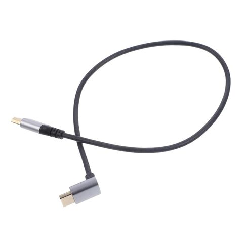 KALLORY 8k Male to Male High-Definition Cable 1m Angled Upward Connector Video Cord for Tv, Monitor, Computer and Projector Accessories in Saudi Arabia