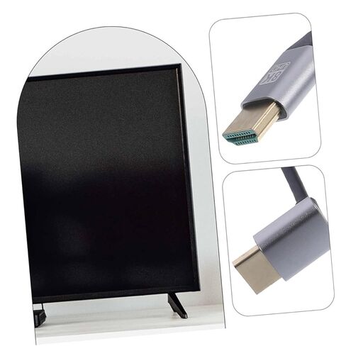 jojofuny 8k High-Definition Video Cable Male to Male Upward Angle 1m, Monitor and Laptop Connector, Tv Accessory for High-Resolution Display Devices in Saudi Arabia