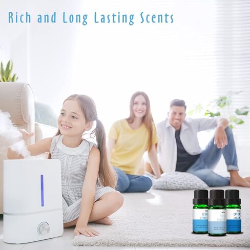 مجموعة الزيوت العطرية النظيفة من ميتفلور، زيوت عطرية معطرة للناشرين للمنزل، زيت عطري لصناعة شموع الصابون، مجموعة هدايا روائح الزيوت العطرية، 6 * 10 مل in Kuwait