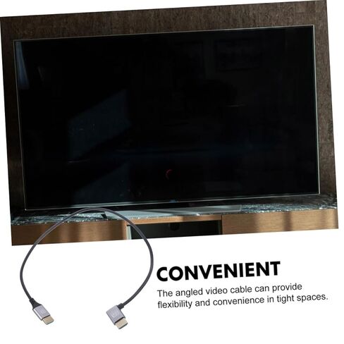 ARTIBETTER 8k Male to Male High-Speed Video Cable 1m with Left Bent Connector, PC and Tv Accessory for Computer and Laptop, Video Wire for Monitor and Set-top Box in Saudi Arabia
