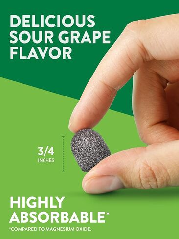 Magnesium Glycinate Gummies | 200mg | 60 Count | Vegan, Non-GMO & Gluten Free Supplement | Natural Grape Flavor | by Nature's Truth in Saudi Arabia