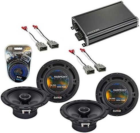 Harmony Audio HA-R65 Compatible with Honda CRV 2007-2011 Bundle with 46CXA3604 360W RMS Amp HA-AK10 Amp Install Kit and HA-727800 Speaker Harness (2) Adaptor 6.5" 100W RMS (2) Speaker in Saudi Arabia