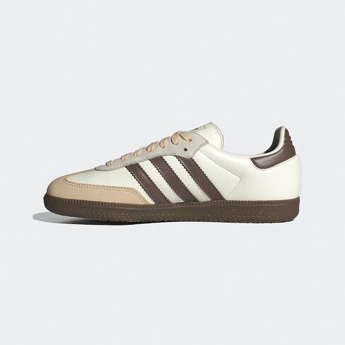 حذاء Adidas Owhite/EARSTR/GUM3 للسيدات Samba OG W باللون الأبيض الفاتح، طبقات/صمغ 3 10.5 US، واسع متعدد in Kuwait