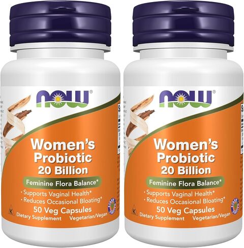 NOW Supplements, Women's Probiotic, 20 Billion, Specially Formulated using Three Clinically Tested Probiotic Strains, 50 Veg Capsules in Saudi Arabia
