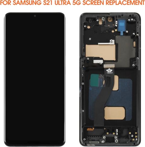 INCELL for Samsung Galaxy S21 Ultra Screen Replacement for S21 Ultra LCD Display G998B SM-G998U LCD Digitizer Touch Screen Assembly with Black Frame(No Fingerprint) in Saudi Arabia