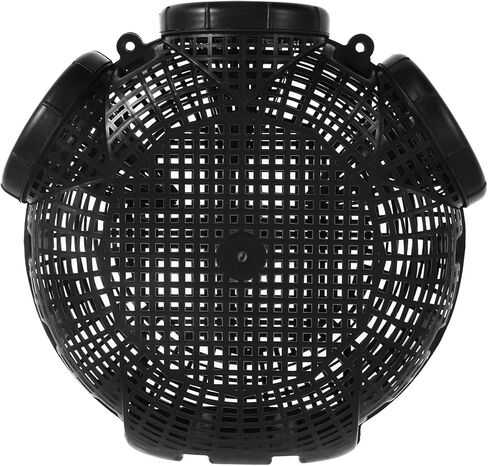VICASKY EEL Basket Shrimp Trap Crawfish Trap Black Plastic Fishing Bait Cage Portable Fish Catcher for Freshwater Fishing and Crustacean Trapping in Saudi Arabia