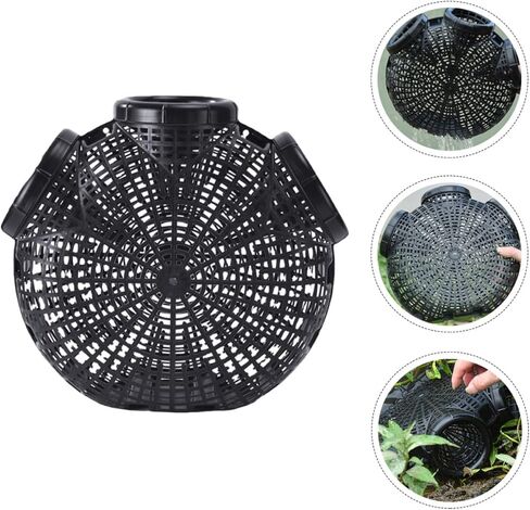 VICASKY EEL Basket Shrimp Trap Crawfish Trap Black Plastic Fishing Bait Cage Portable Fish Catcher for Freshwater Fishing and Crustacean Trapping in Saudi Arabia
