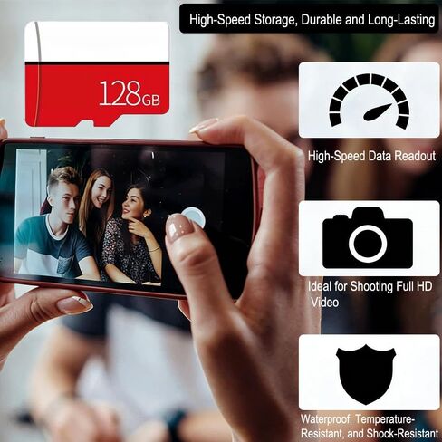 128GB Micro SD Card,for Smartphone/Printer/Personal Computer/Gaming Console/Tablet in Saudi Arabia