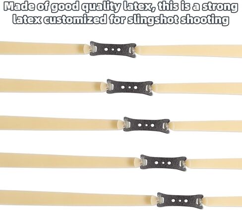 Gosknor 5pcs Flat Catapult Bands, 2mm Thickened High Elasticity Replacement Rubber Bands Heavy Duty Wrist Rocket Bungee Hunting Parts for Outdoor Activities in Saudi Arabia