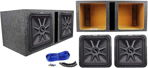 KICKER (2) 45L7R154 15" 3600w L7R Car Subwoofers+Vented Sub Box Enclosure L7R154 in Saudi Arabia